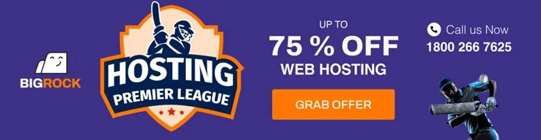 BigRock Domain Coupon & Hosting offer